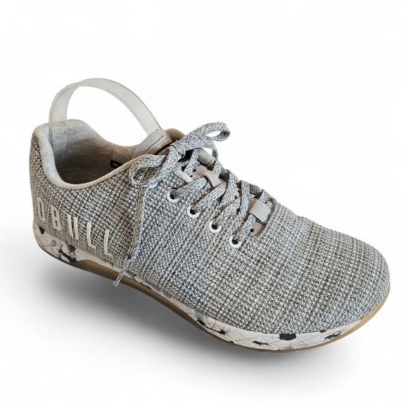 NOBULL White Heather Forest Trainers Men 12.5 Women 14 Minimalist Gym Sneaker